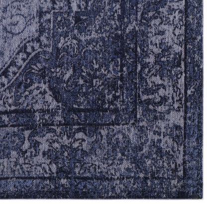Jacquard Woven Blue Chenille Rug - 5'x8'