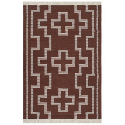 Hand Woven Wool Kilim - 5'x8'