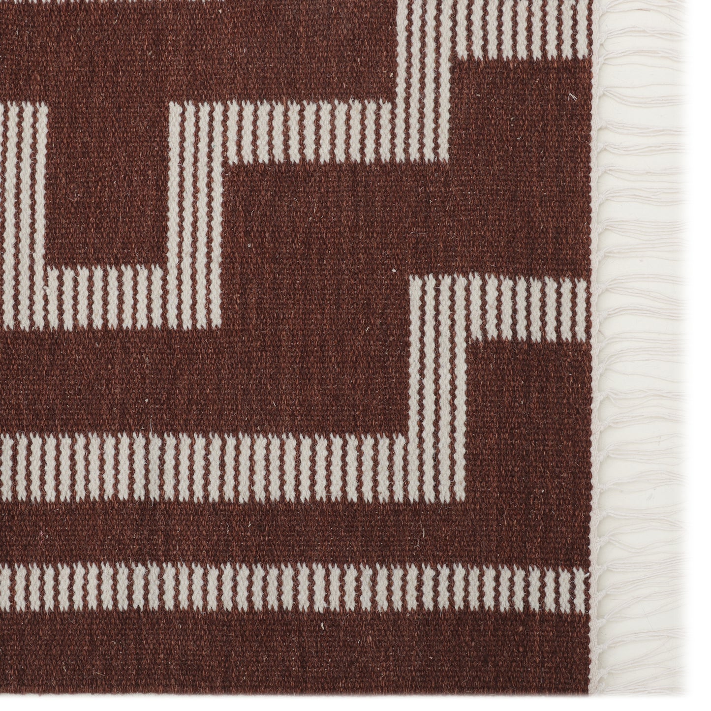 Hand Woven Wool Kilim - 5'x8'