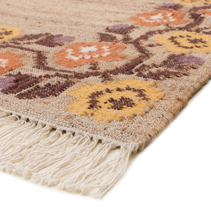 Hand Woven Wool/Jute Kilim - 5'x8'