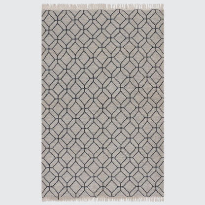 Hand Woven Wool Rug - 5'x7'