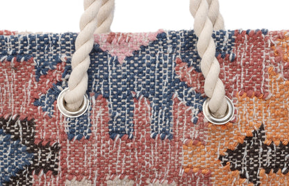 Hand Woven Wool Kilim Tote Bag
